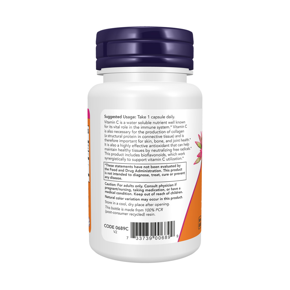 NOW C-1000 with Bioflavonoids 100 растителни капсули