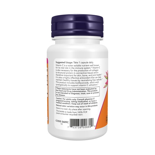 NOW C-1000 with Bioflavonoids 100 растителни капсули