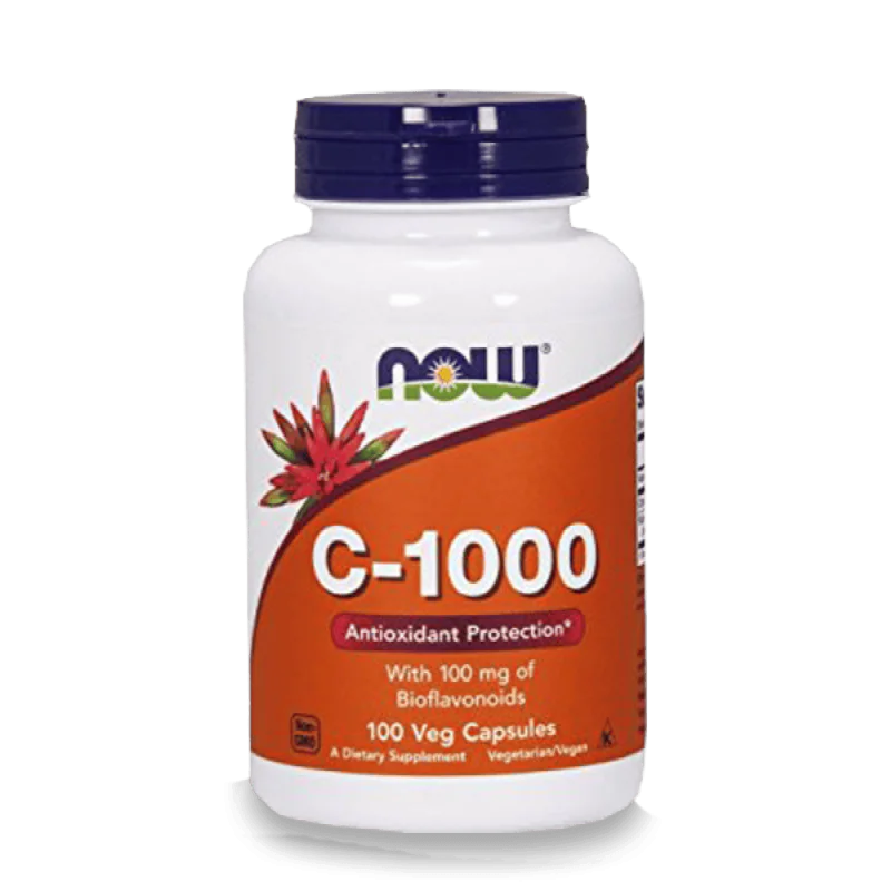 NOW C-1000 with Bioflavonoids 100 растителни капсули