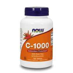 NOW C-1000 with Rose Hips And Bioflavonoids 100 таблетки