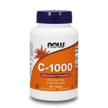 NOW C-1000 with Rose Hips And Bioflavonoids 100 таблетки