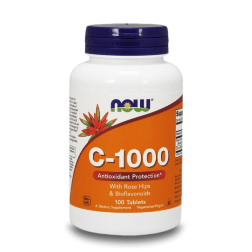 NOW C-1000 with Rose Hips And Bioflavonoids 100 таблетки