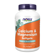 NOW Calcium & Magnesium Softgels 240 меки капсули