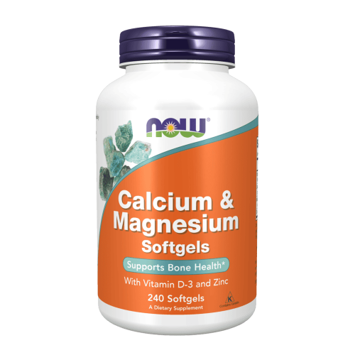 NOW Calcium & Magnesium Softgels 240 меки капсули