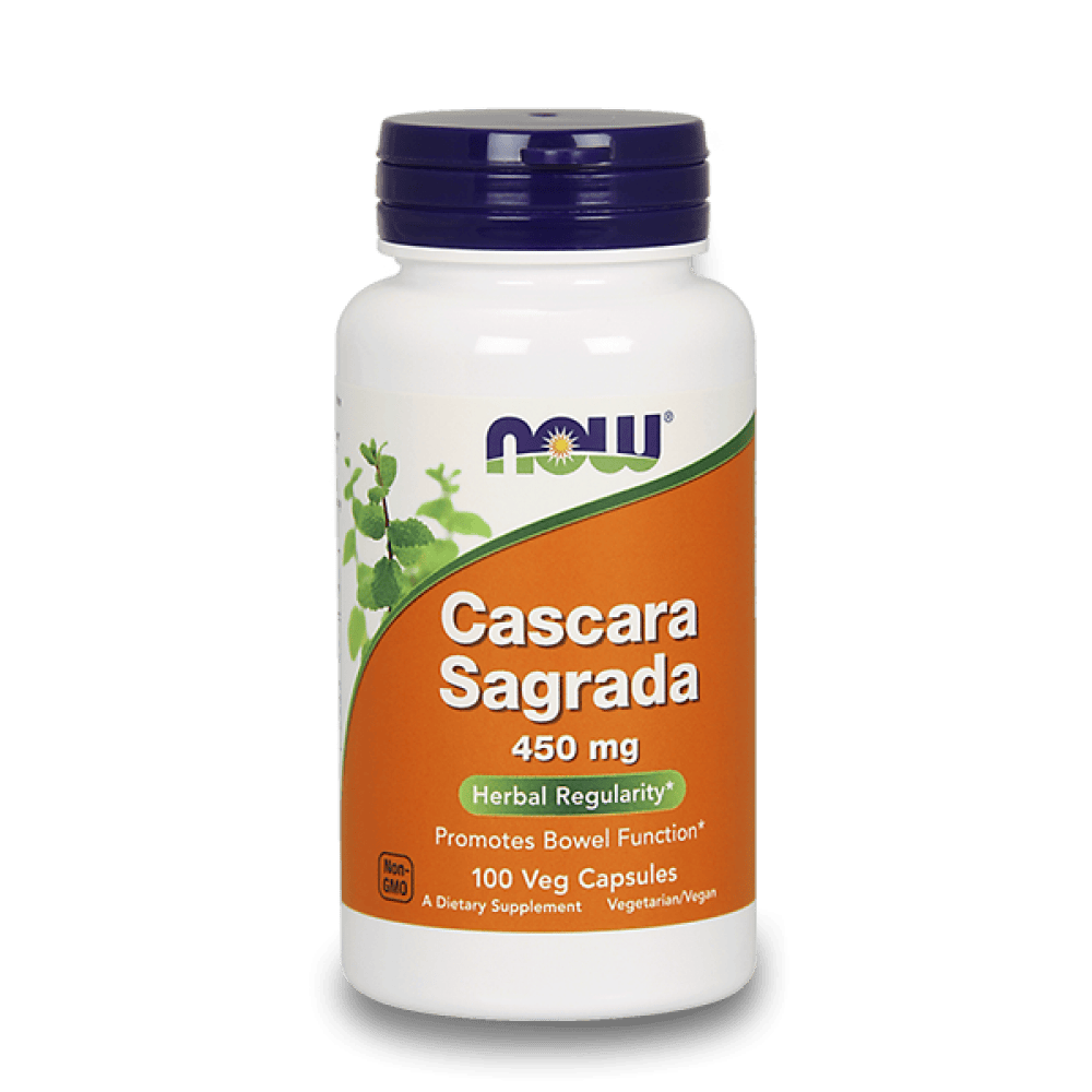 NOW Cascara Sagrada 450 мг 100 капсули