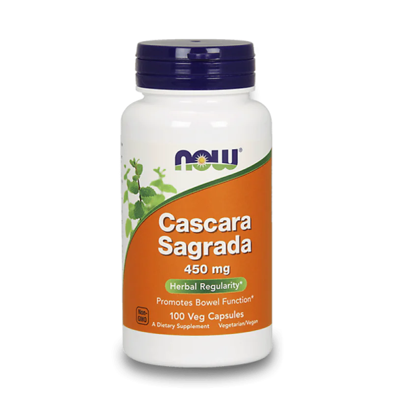 NOW Cascara Sagrada 450 мг 100 капсули