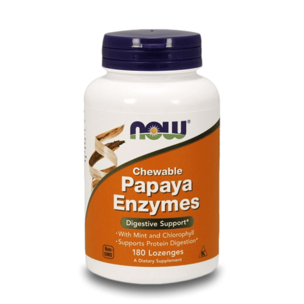 NOW Chewable Papaya Enzymes 180 дъвчащи таблетки