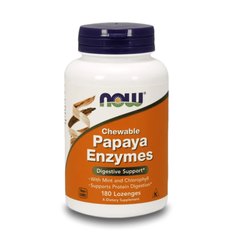 NOW Chewable Papaya Enzymes 180 дъвчащи таблетки