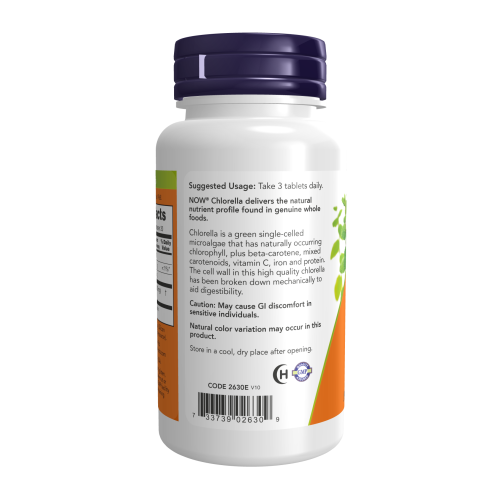 NOW Chlorella 1000 мг 60 таблетки