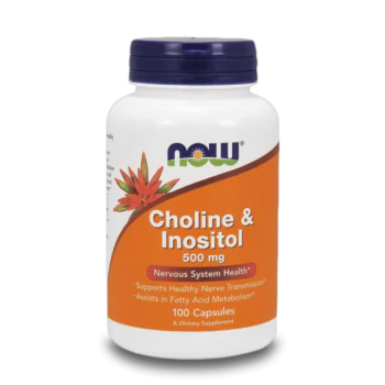 NOW Choline & Inositol 500 мг 100 капсули