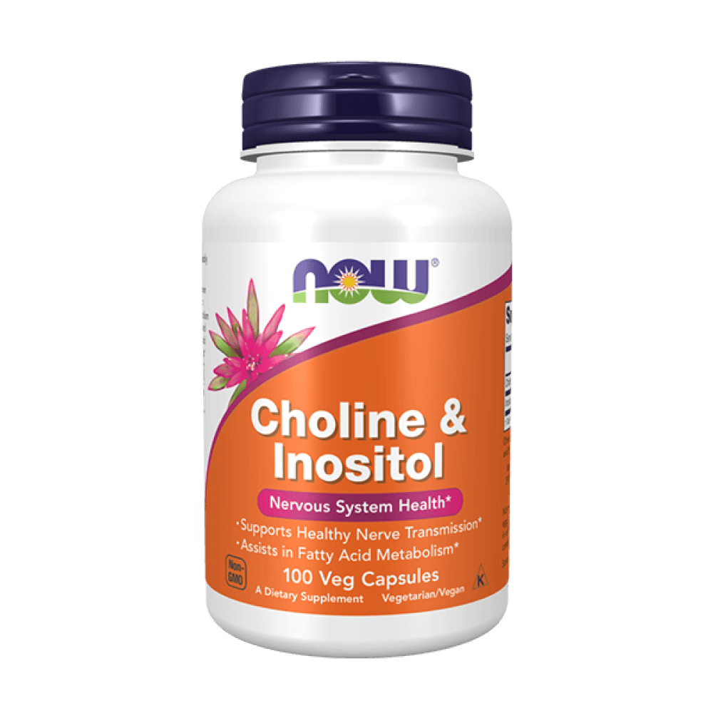 NOW Choline & Inositol 100 растителни капсули 