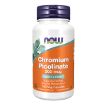 NOW Chromium Picolinate 200 мкг 100 растителни капсули