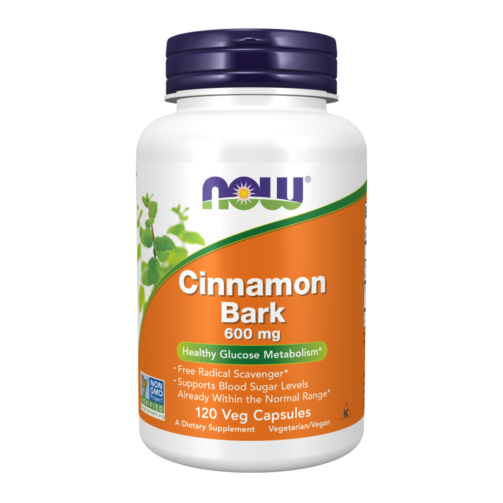 NOW Cinnamon Bark 600 мг 120 растителни капсули