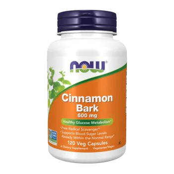 NOW Cinnamon Bark 600 мг 120 растителни капсули
