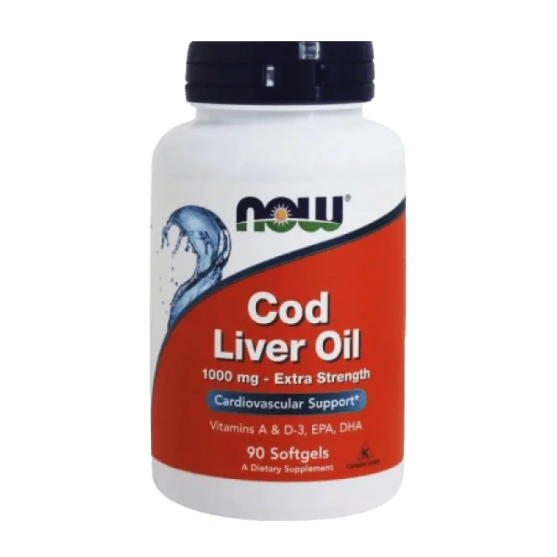 NOW Cod Liver Oil 1000 мг 90 меки капсули