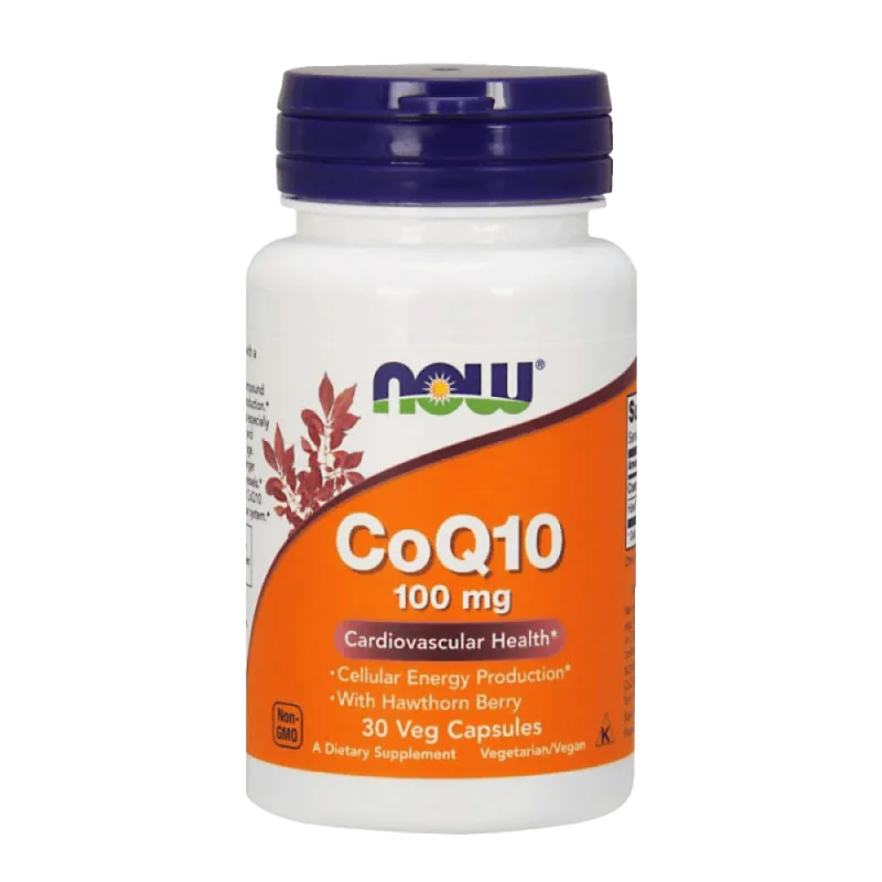 NOW CoQ10 100 мг 30 растителни капсули