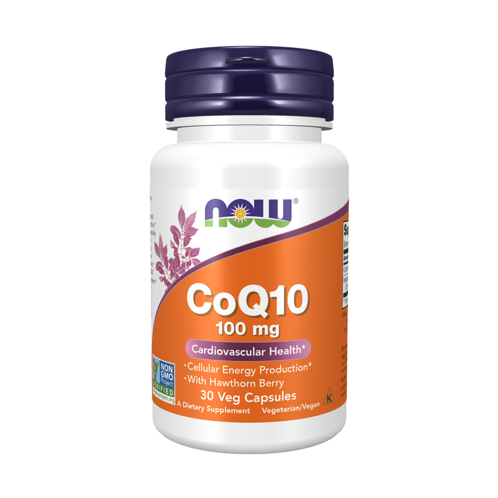 NOW CoQ10 100 мг 30 растителни капсули