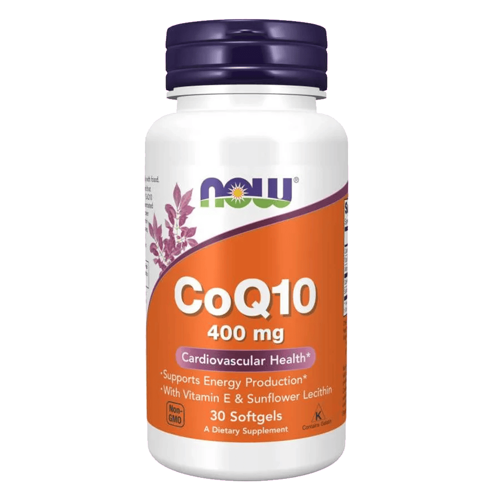 NOW CoQ10 400 мг 30 меки капсули