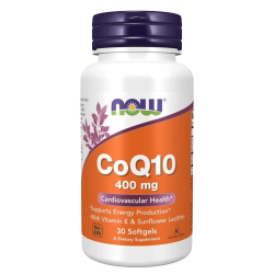 NOW CoQ10 400 мг 30 меки капсули