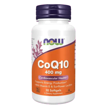 NOW CoQ10 400 мг 30 меки капсули