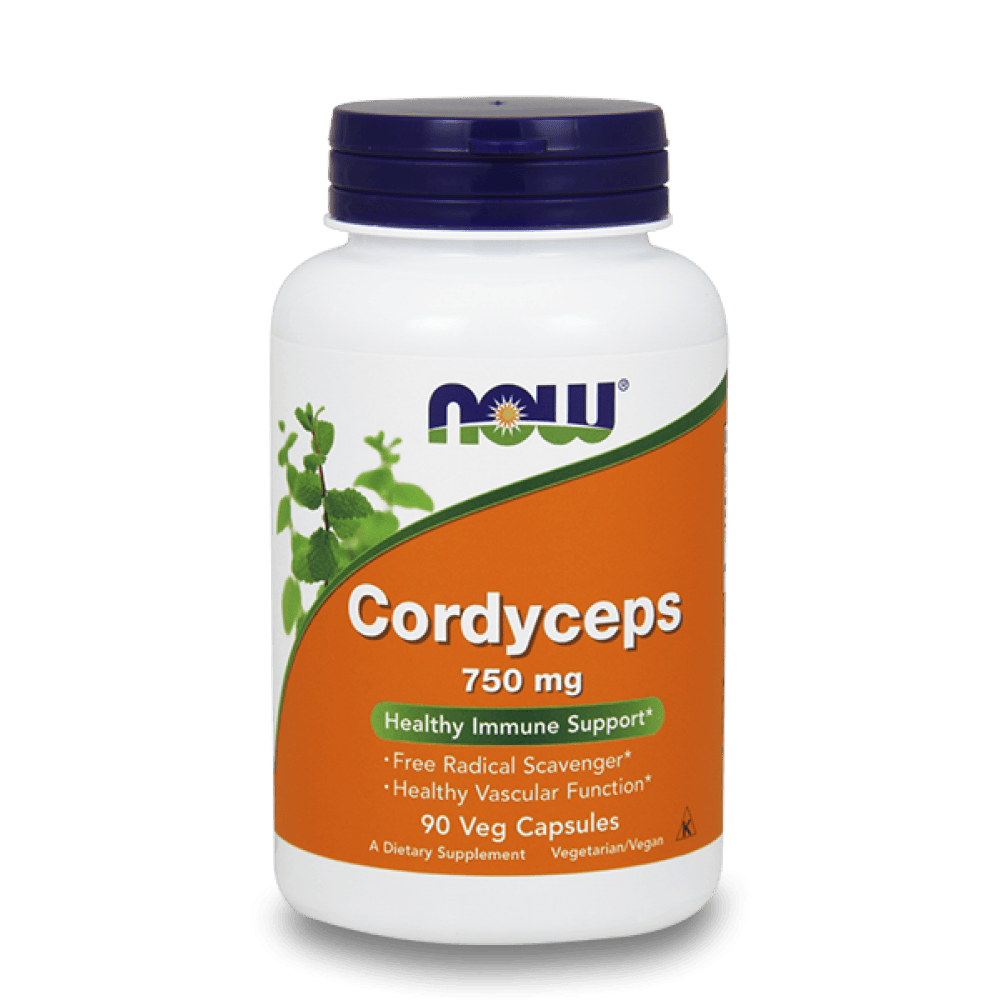 NOW Cordyceps 750 мг 90 растителни капсули