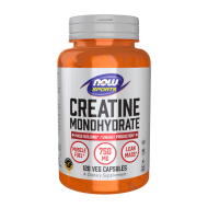 NOW Creatine Monohydrate 750 мг 120 растителни капсули