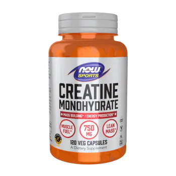 NOW Creatine Monohydrate 750 мг 120 растителни капсули
