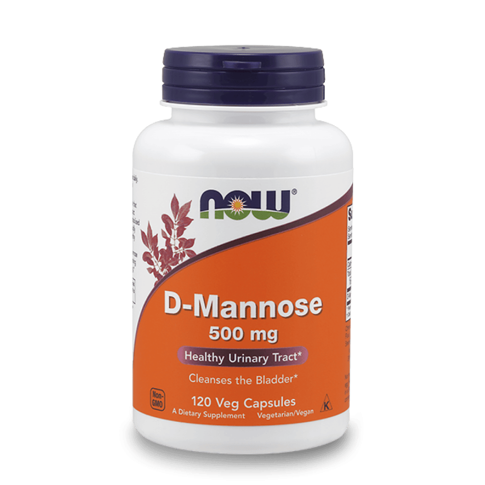 NOW D-Mannose 500 мг 120 растителни капсули