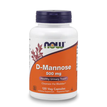 NOW D-Mannose 500 мг 120 растителни капсули