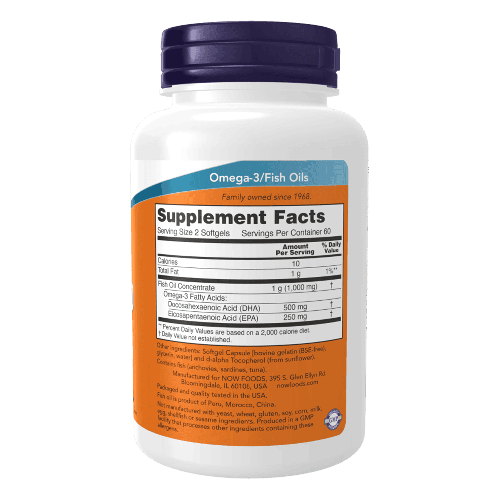 NOW DHA 250 мг 120 меки капсули