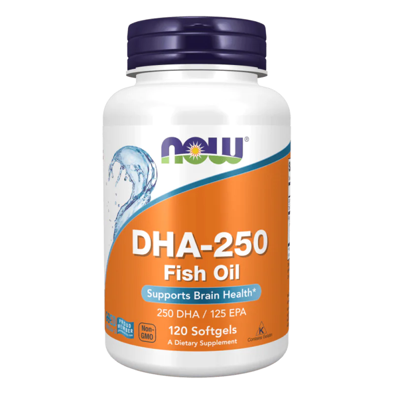 NOW DHA 250 мг 120 меки капсули