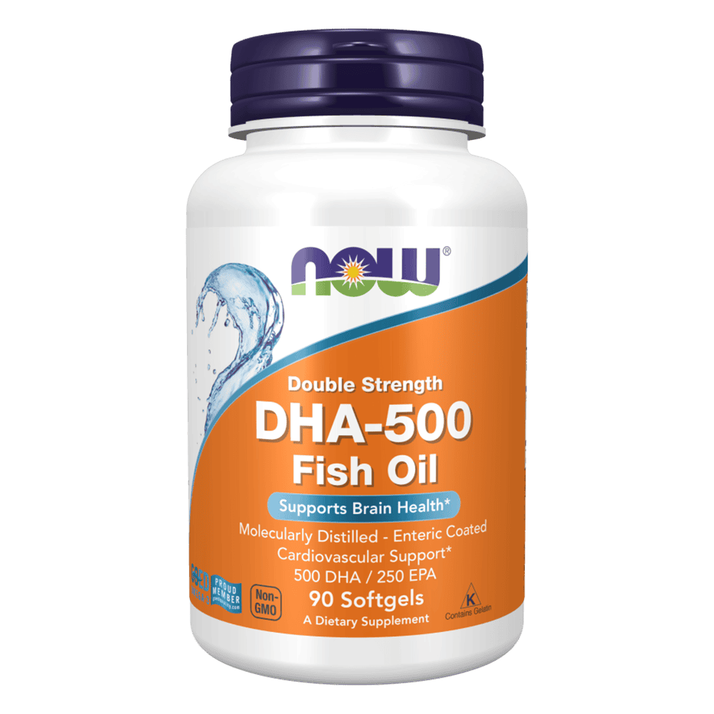 NOW DHA 500 мг 90 меки капсули