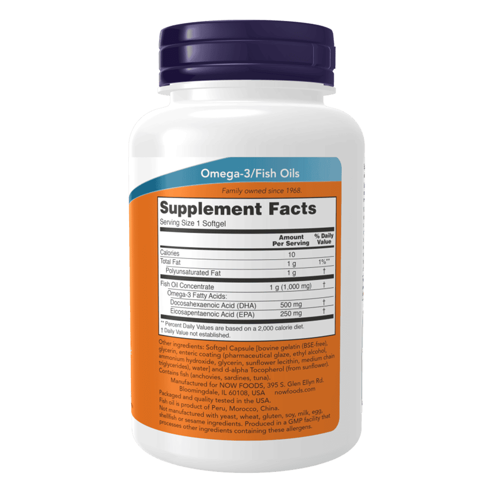 NOW DHA 500 мг 90 меки капсули