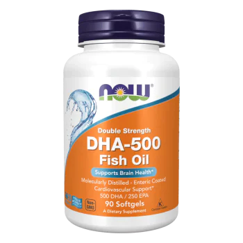 NOW DHA 500 мг 90 меки капсули