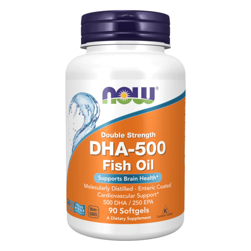 NOW DHA 500 мг 90 меки капсули