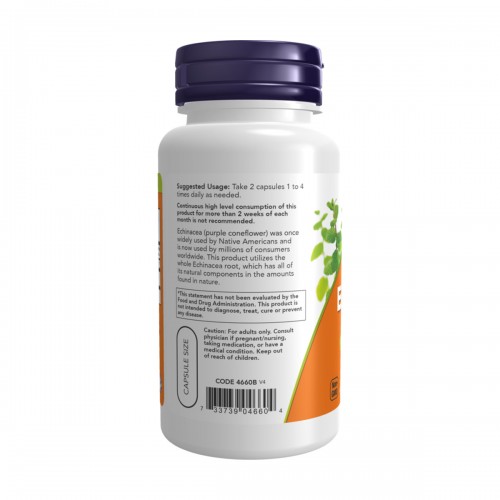 NOW Echinacea 400 мг 100 капсули