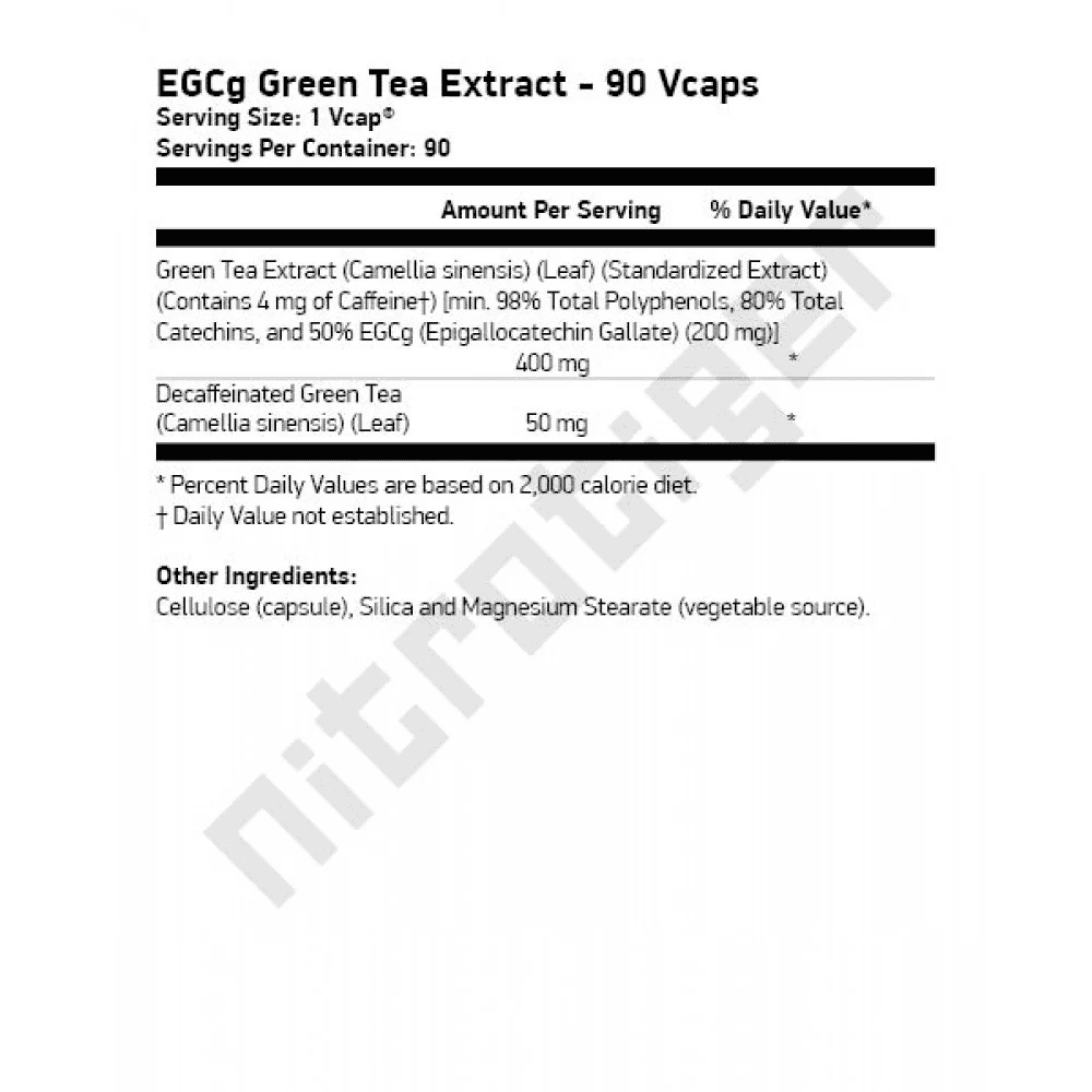 NOW EGCG Green Tea Extract 400 мг 90 капсули
