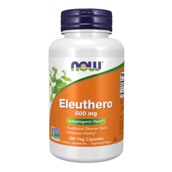 NOW Eleuthero 500 мг 100 капсули