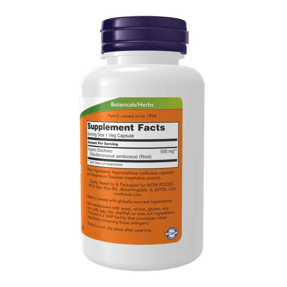 NOW Eleuthero 500 мг 100 капсули