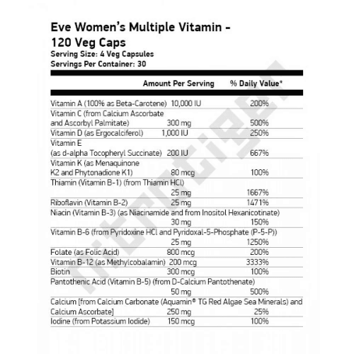 NOW EVE Women's Multiple Vitamin 120 растителни капсули