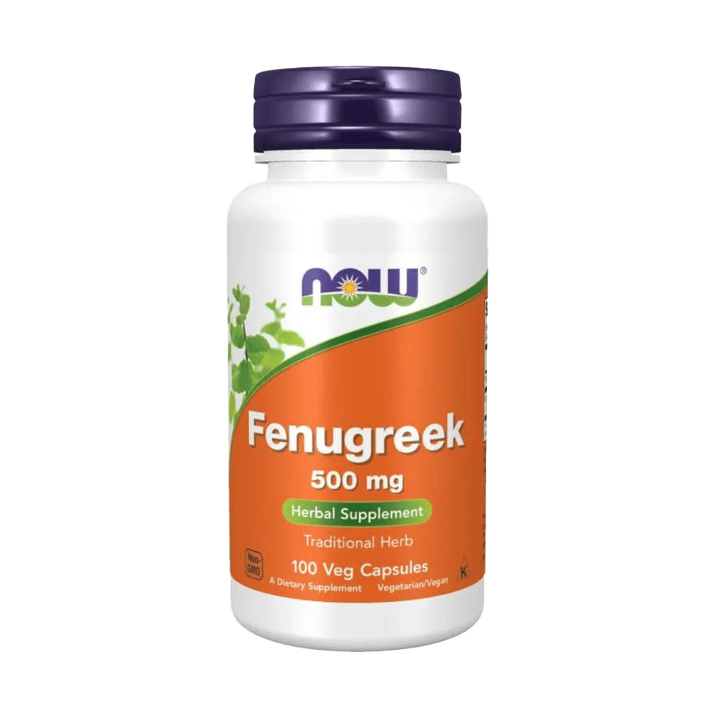 NOW Fenugreek 500 мг 100 растителни капсули