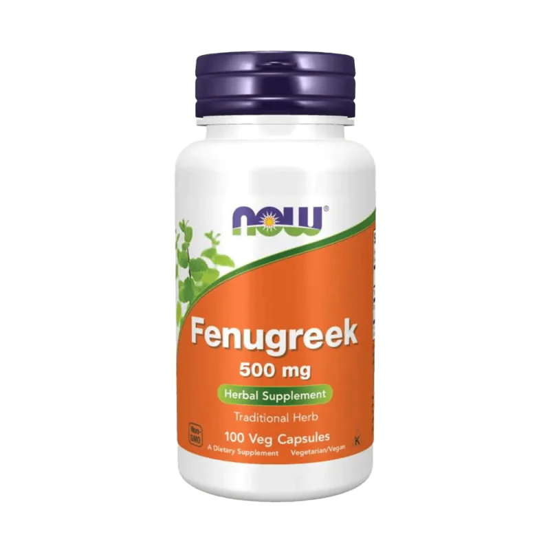 NOW Fenugreek 500 мг 100 растителни капсули