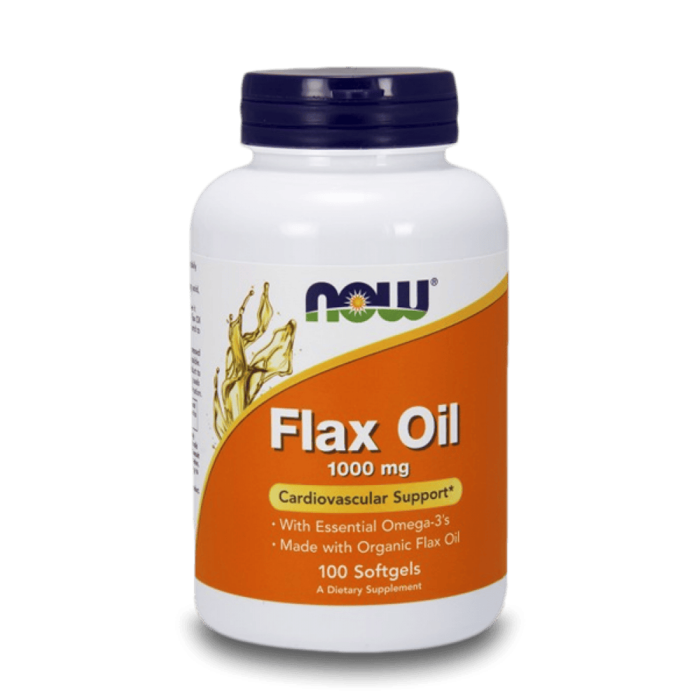 NOW Flax Oil 1000 мг 100 меки капсули