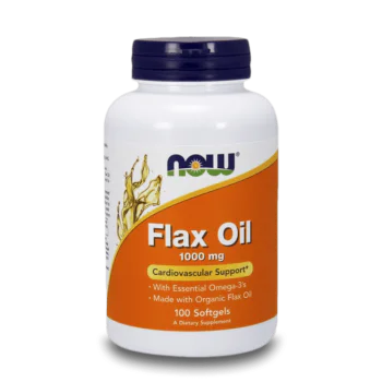 NOW Flax Oil 1000 мг 100 меки капсули