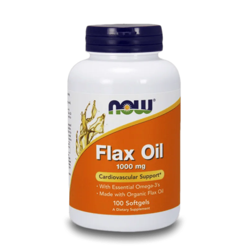 NOW Flax Oil 1000 мг 100 меки капсули