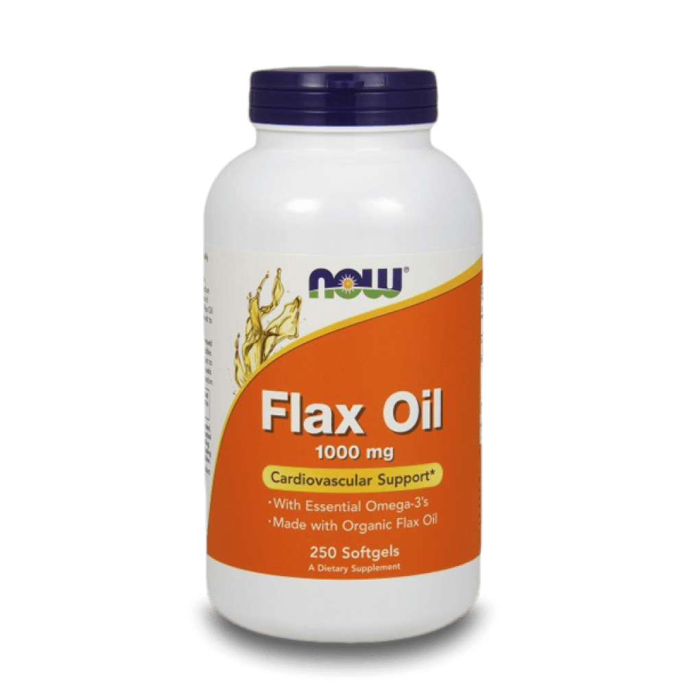 NOW Flax Oil 1000 мг 250 меки капсули
