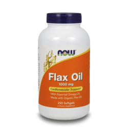 NOW Flax Oil 1000 мг 250 меки капсули