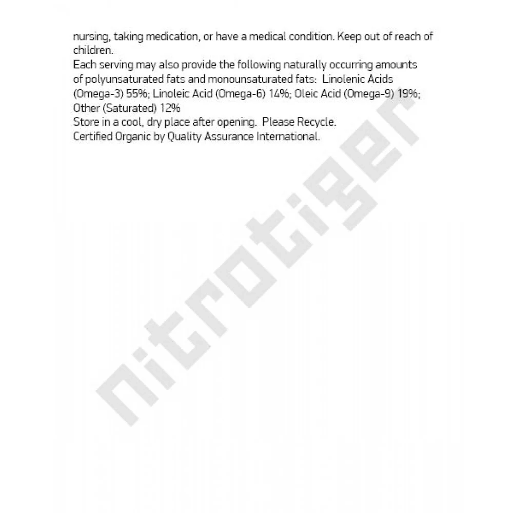 NOW Flax Oil 1000 мг 250 меки капсули