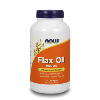 NOW Flax Oil 1000 мг 250 меки капсули