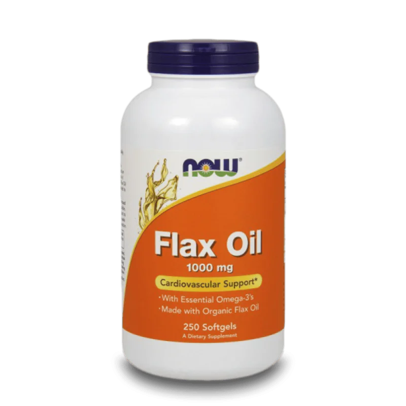 NOW Flax Oil 1000 мг 250 меки капсули